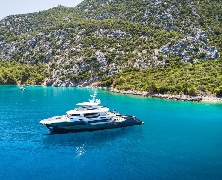 AvA Yachts Kando130XL Model near beach