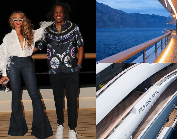 Beyoncé and Jay Z collage Flying Fox