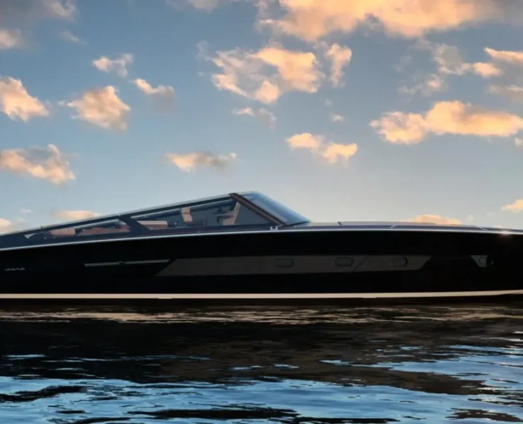 Super Yacht at Sunset