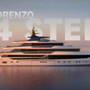 Sanlorenzo 74 Steel superyacht rendering at sea